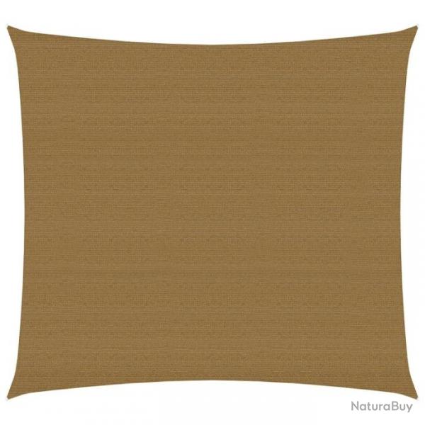 Voile d'ombrage 160 g/m Taupe 5x5 m PEHD