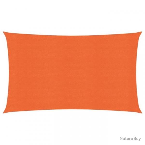 Voile d'ombrage 160 g/m rectangulaire orange 3x6 m PEHD