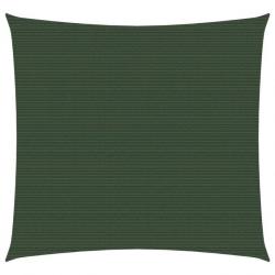 Voile d'ombrage 160 g/m² Vert foncé 2,5x2,5 m PEHD