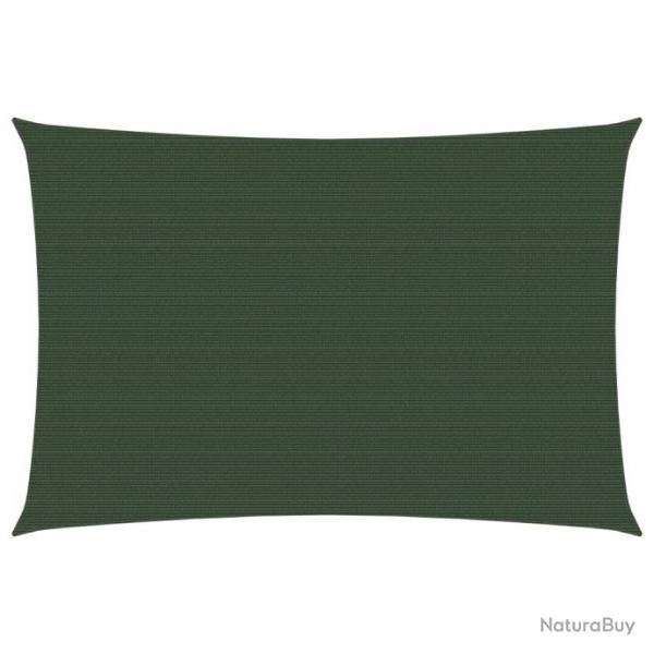 Voile d'ombrage 160 g/m Vert fonc 2,5x4,5 m PEHD