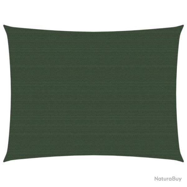 Voile d'ombrage 160 g/m Vert fonc 2,5x3 m PEHD