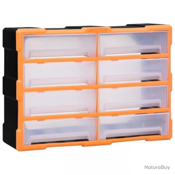 Organisateur multi-tiroirs avec 8 grands tiroirs 52x16x37 cm