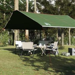 Bâche de camping vert 420x440 cm imperméable