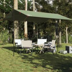 Bâche de camping vert 400x294 cm imperméable