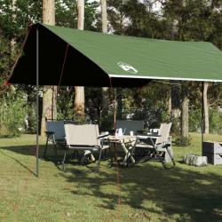 Bâche de camping vert 460x305x210 cm imperméable