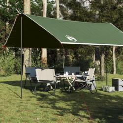 Bâche de camping vert 430x380x210 cm imperméable