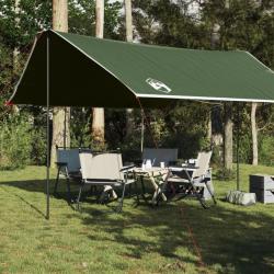 Bâche de camping vert 430x380x210 cm imperméable