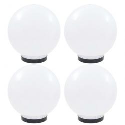 Lampes à LED sous forme de boule 4 pcs Sphérique 25 cm PMMA