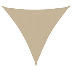 Voile de parasol tissu oxford triangulaire 3x3x3 m beige