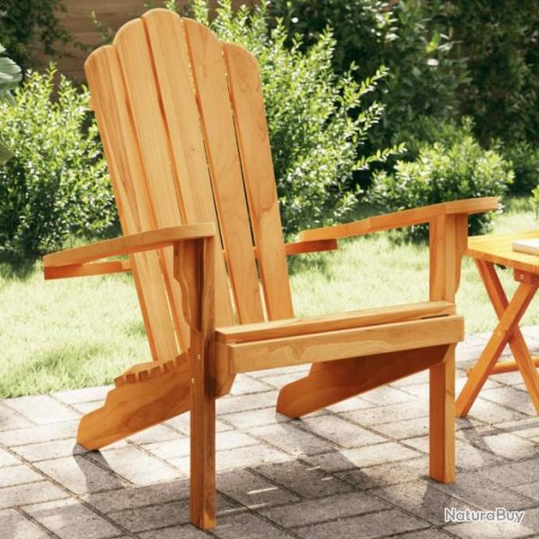 Chaise de jardin Adirondack 77x78x95 cm bois de teck solide