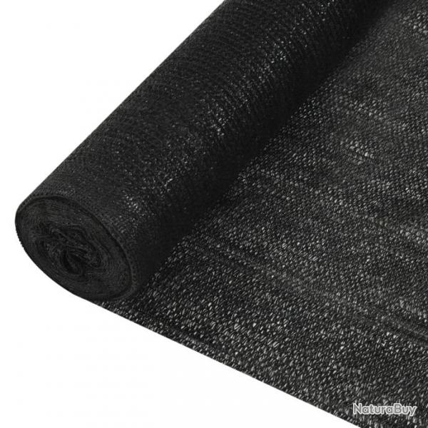 Filet brise-vue Noir 1x10 m PEHD 150 g/m