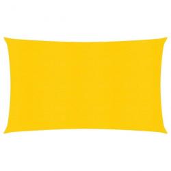 Voile d'ombrage 160 g/m² Jaune 3x6 m PEHD