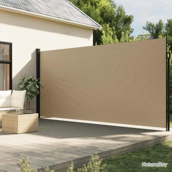 Auvent latral rtractable beige 200x600 cm