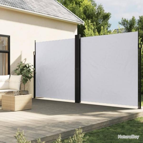 Auvent latral rtractable blanc 220x1000 cm