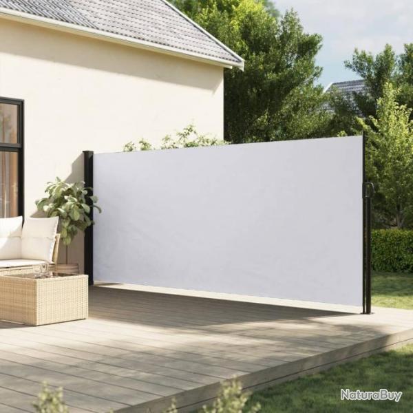 Auvent latral rtractable blanc 180x500 cm