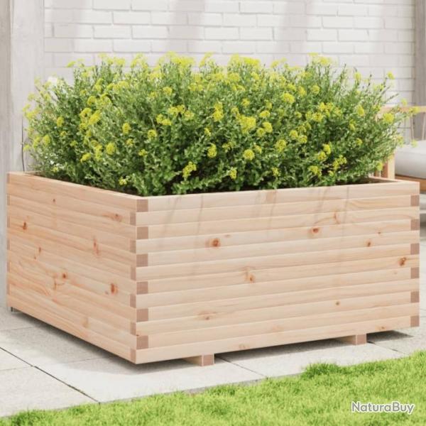 Jardinire 100x100x49,5 cm bois de pin massif