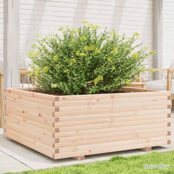 Jardinire 110x110x49,5 cm bois de pin massif