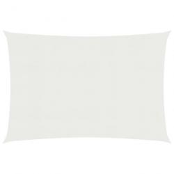 Voile d'ombrage 160 g/m² Blanc 4x7 m PEHD