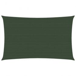 Voile d'ombrage 160 g/m² Vert foncé 5x7 m PEHD