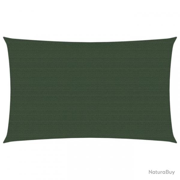 Voile d'ombrage 160 g/m Vert fonc 3x6 m PEHD