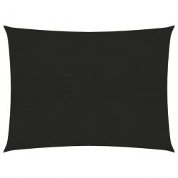 Voile d'ombrage 160 g/m² Noir 2x3 m PEHD