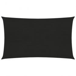 Voile d'ombrage 160 g/m² Noir 5x8 m PEHD