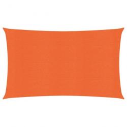 Voile d'ombrage 160 g/m² Orange 2,5x5 m PEHD