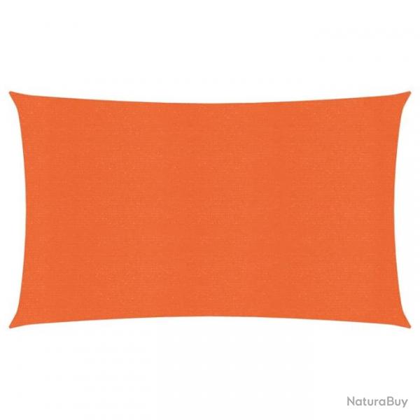 Voile d'ombrage 160 g/m Orange 2,5x5 m PEHD