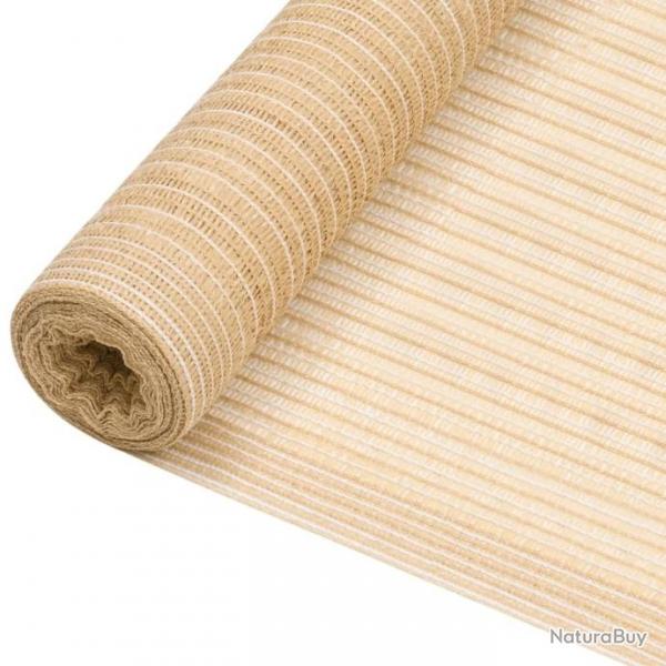 Filet brise-vue Beige 2x50 m PEHD 75 g/m