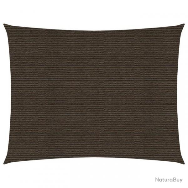 Voile d'ombrage 160 g/m Marron 3x4 m PEHD