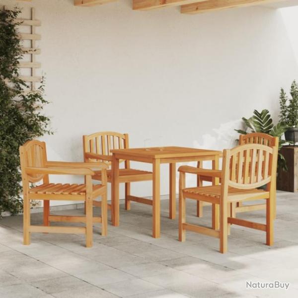 Ensemble  manger de jardin 5pcs Bois de teck massif