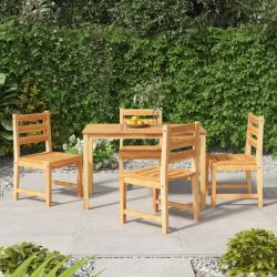 Ensemble à manger de jardin 5pcs Bois de teck massif