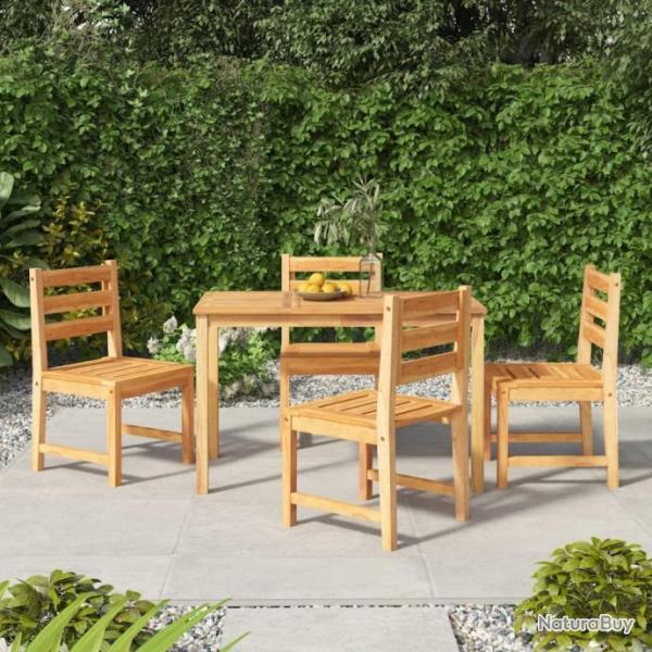 Ensemble  manger de jardin 5pcs Bois de teck massif