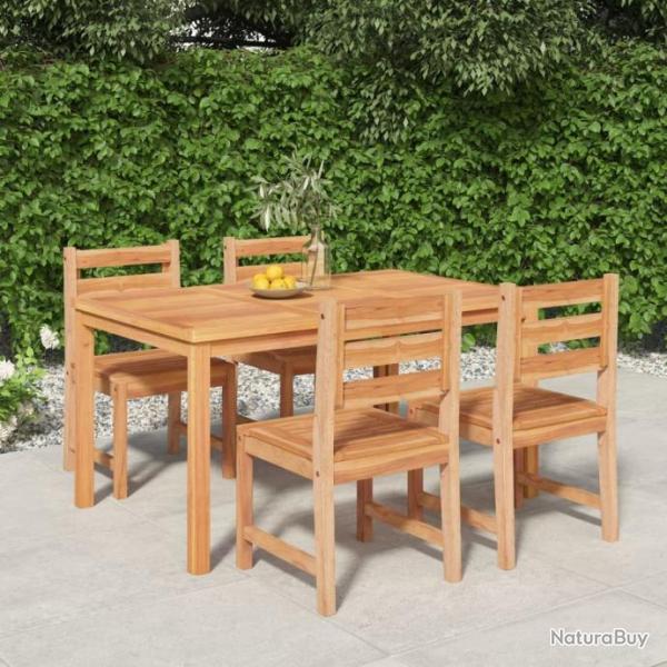 Ensemble  manger de jardin 5pcs Bois de teck massif