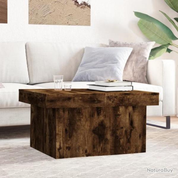 Table basse chne fum 100x55x40 cm bois d'ingnierie