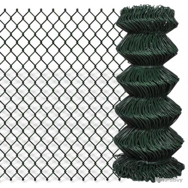 Clture  mailles losanges Acier 0,8x25 m Vert