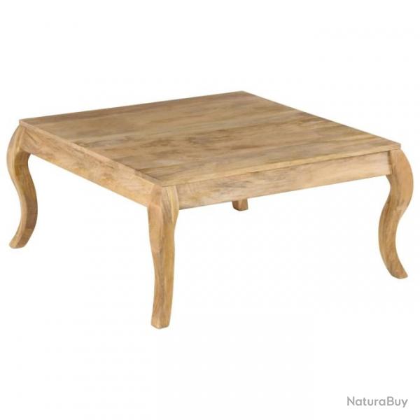 Table basse 80x80x40 cm Bois de manguier massif