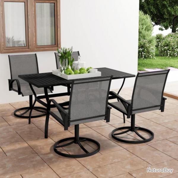 Ensemble  dner de jardin 5 pcs Textilne et acier