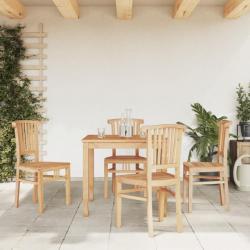 Ensemble à dîner de jardin 5 pcs Bois de teck massif