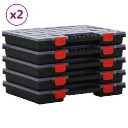 Boîtes d'assortiment 10 pcs 40x30x5 cm Polypropylène