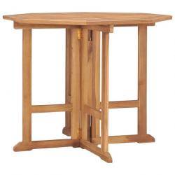 Table à dîner pliable de jardin 90x90x75 cm Bois de teck solide