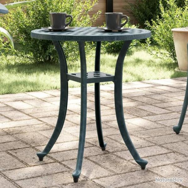 Table de jardin vert 48x53 cm aluminium coul