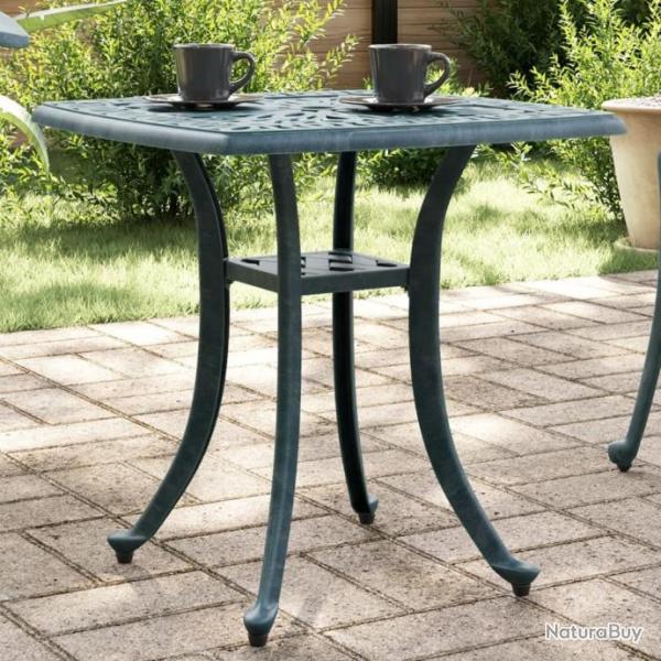 Table de jardin vert 53x53x53 cm aluminium coul