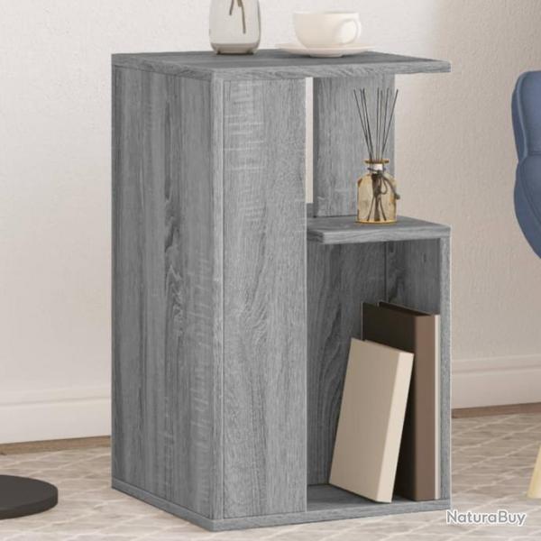 Table d'appoint sonoma gris 35x35x60 cm bois d'ingnierie