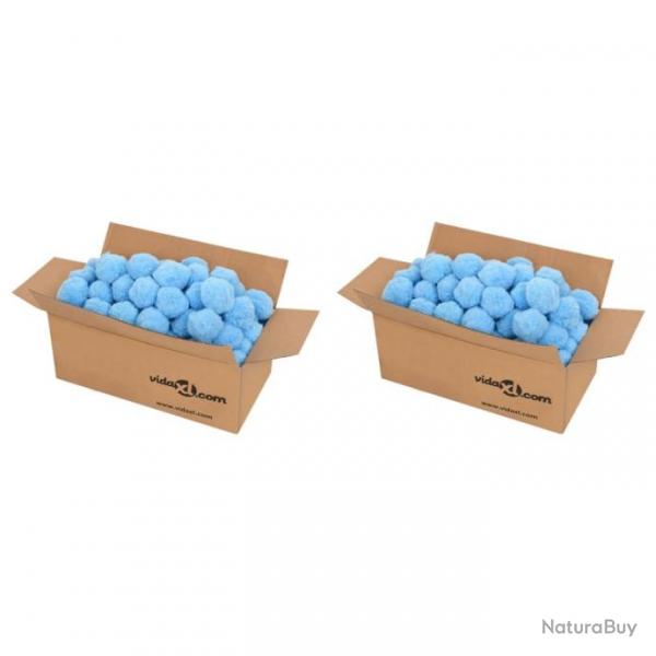 Boules anti-bactriennes filtrantes de piscine bleu 1400 g PE