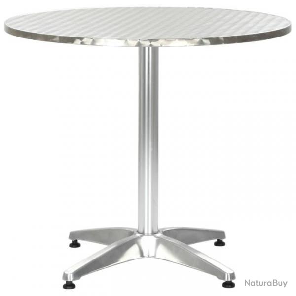 Table de jardin Argent 80x70 cm Aluminium