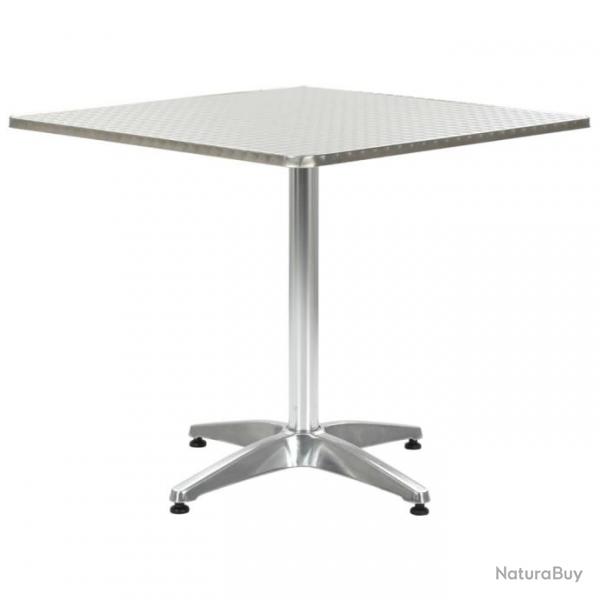 Table de jardin Argent 80x80x70 cm Aluminium