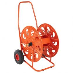 Chariot d'enrouleur pour tuyau de 140 m 3/4" acier