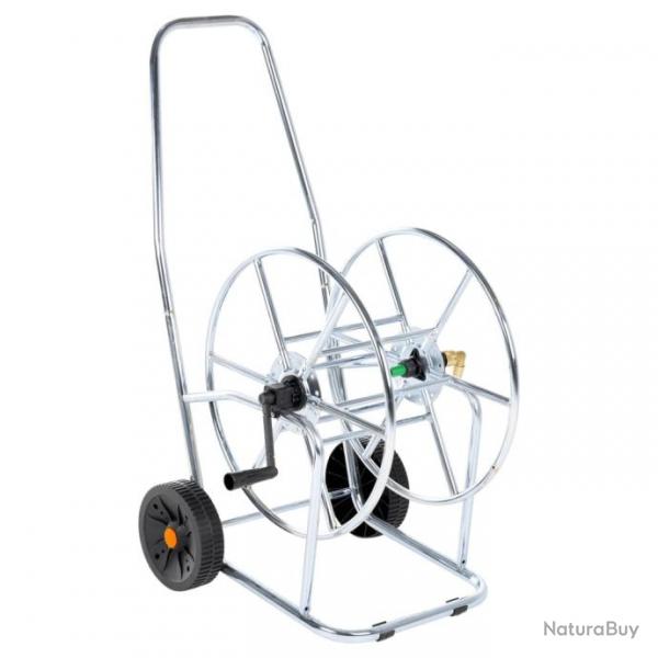 Chariot d'enrouleur pour tuyau de 80 m 3/4" acier