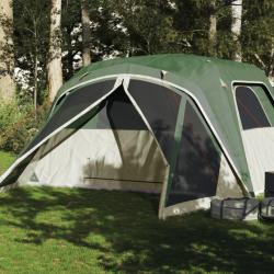 Tente familiale avec porche 6 personnes vert imperméable